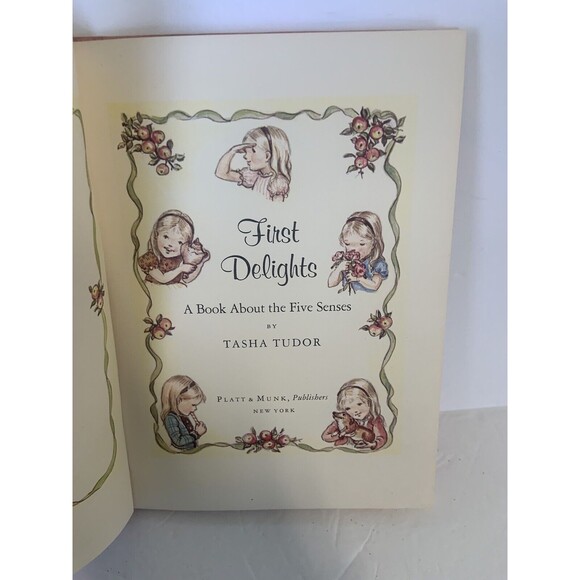 Tasha Tudor FIRST DELIGHTS A Book About The Five Senses / 1st Edition 1966 - Picture 3 of 10